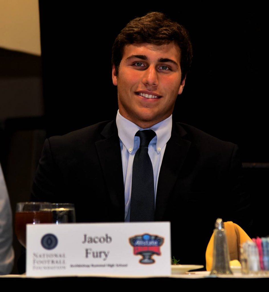 ArchRUMMEL's tweet photo. We are full of Raider Pride for Raider senior Jacob Fury who was recognized at the Allstate Sugar Bowl Chapter of the National Football Foundation’s Awards Luncheon today for his achievements in the classroom and on the football field! Way to go, Jacob! #ScholarAthlete https://t.co/0gXqo9YDTO