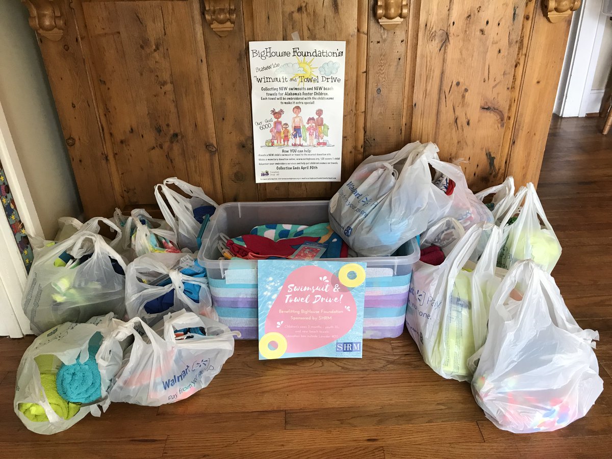 Thank you to everyone who donated to AU SHRM for BigHouse Foundation's swimsuit and towel drive! We are so happy we were able to make this donation today!