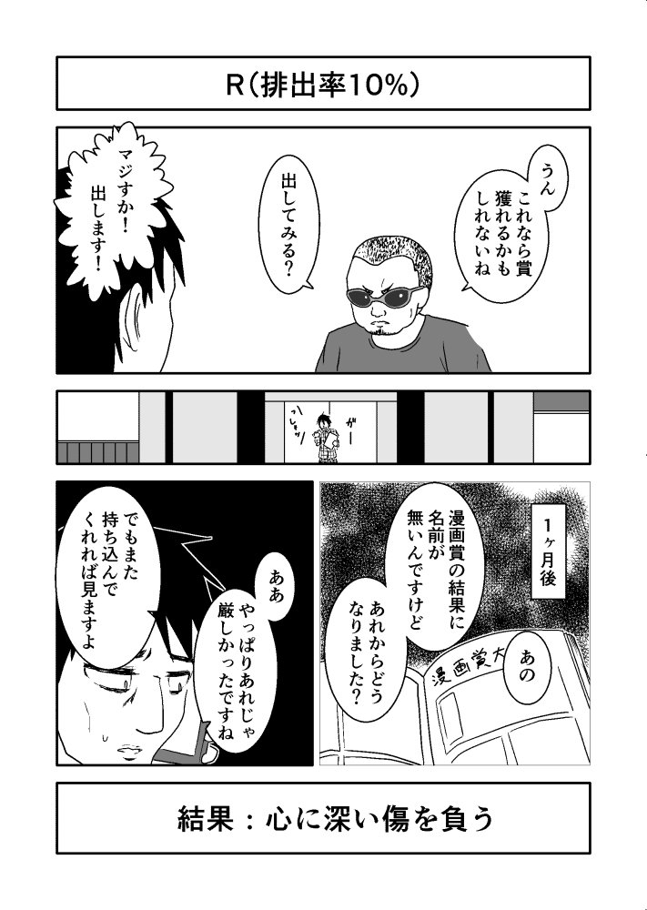 漫画を持ち込んだ結果ガチャ

https://t.co/MW6ga6WdYD 