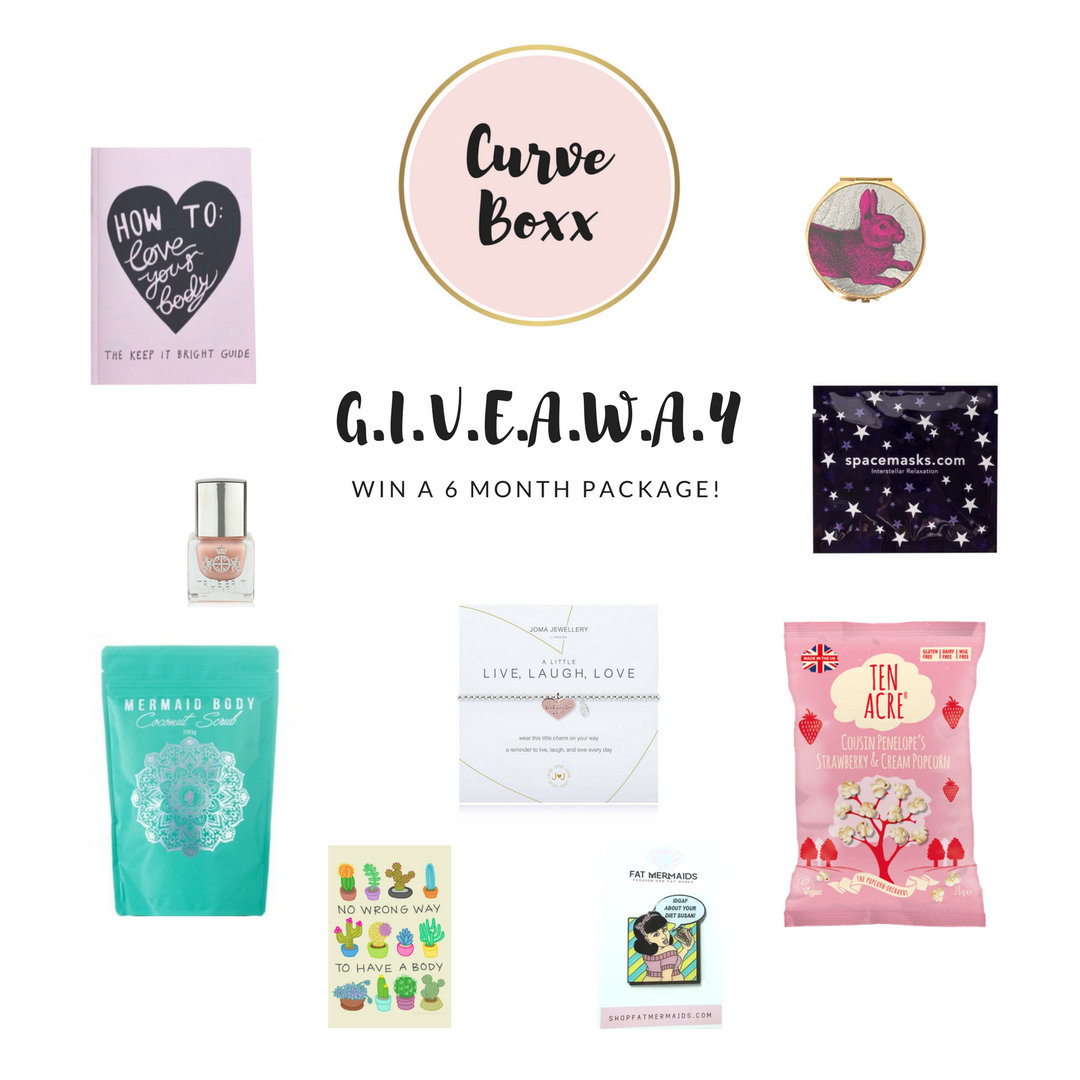 Curveboxx's tweet photo. Pre-Launch G.I.V.E.A.W.A.Y! retweet &amp; visit https://t.co/KldwdByOJS a chance to win a FREE 6 month package of CurveBoxxes! Lifestyle items, beauty &amp; treats to inspire #bodylove and positivity for #curvy girls💋 SHIPS WORLDWIDE 🌎 #plussize #bbw #bopo #effyourbeautystandards https://t.co/SWQzPapi3c