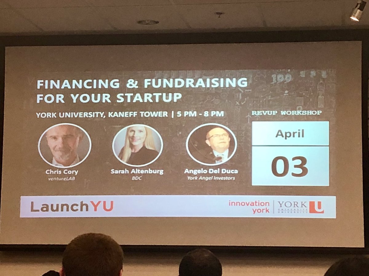 Great event today @LaunchYU_York on Financing &amp; Fundraising    #startups #startup #tech #YorkU #Entrepreneurship