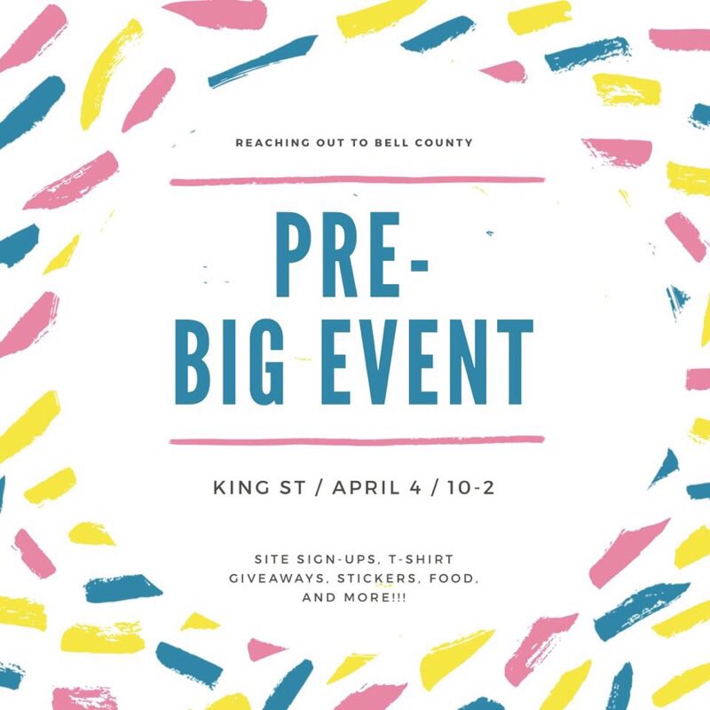 Hey LYM people!! Make sure to stop by our table in King St. tomorrow to learn more about the Big Event and sign up to serve at one of our 50 sites!!!