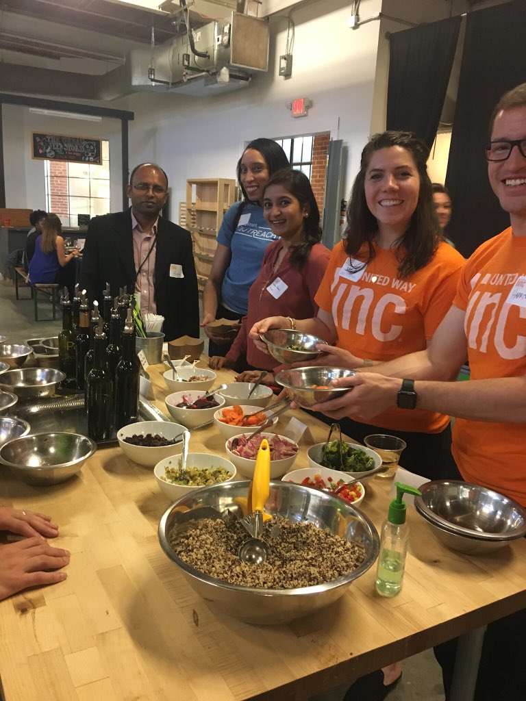 UWGreaterCLT's tweet photo. @cognizant and United Way are cooking up change! Great recipe to #LiveUnited. #LINCCLT https://t.co/fKYT4JVFjw