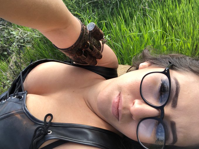 My back feels like fire so I’m being a lizard and laying on a cool rock and my cleavage looks good hello