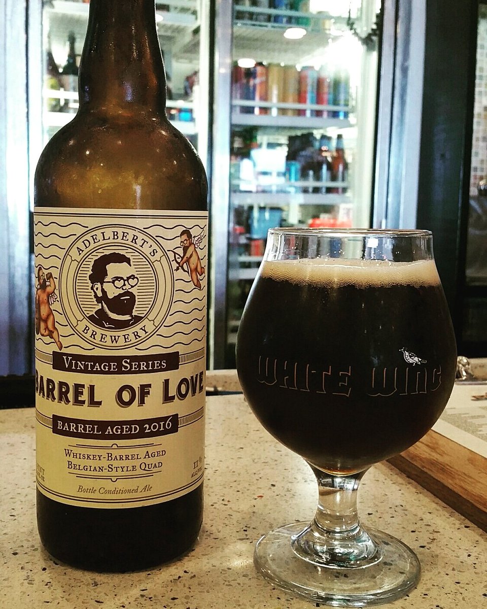 Look at what was calling my name from the cooler at <a href="/beerfootbrewery/">Beerfoot Brewery</a>. It's been a while, @adelbertsbeer. Let's never let it be that long again. #austin #atx #barrelaged #texasbeer