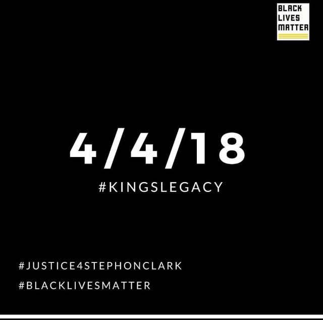 Jhonathan_hill's tweet photo. On this day 50 years ago, Dr. Martin Luther King was assassinated for being a Black radical in the face of white supremacist violence. #StephonClark #KingsLegacy #Justice4Stephon https://t.co/FQBoq4dmPs