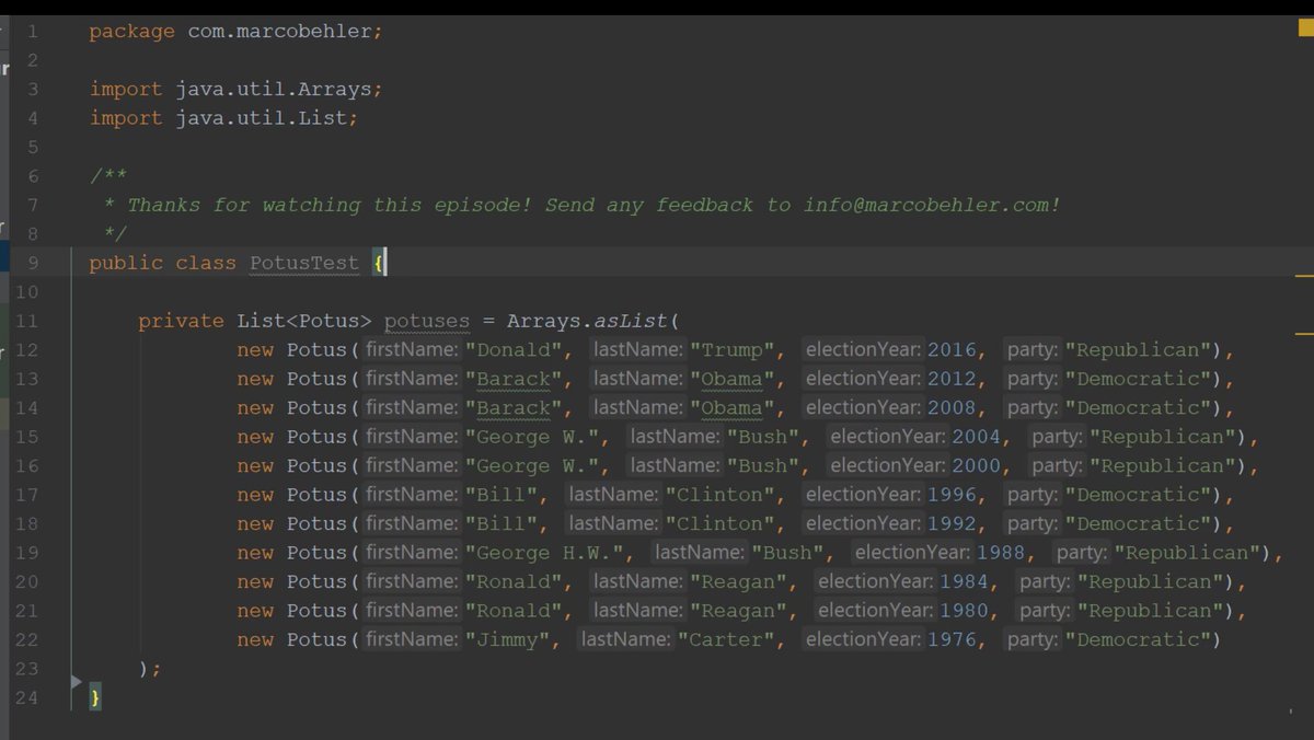 java's tweet image. #Java 101 - 
Learn what Java 8 streams are and how to use them properly.  _ @MarcoBehler 

marcobehler.com/episodes/121-m…
