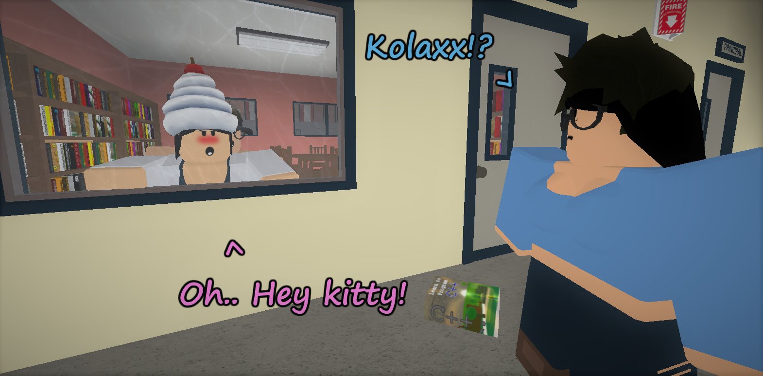 Kolax On Twitter Kitty Caught Us - roblox kolax