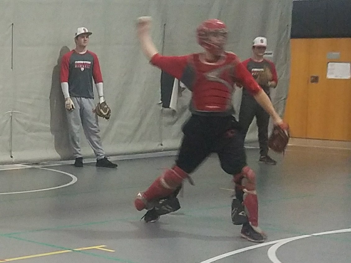 mchilds33's tweet image. Our 5th game postponed due to weather- not fun, our 17th indoor practice since 3/6- ok, your starting pitcher in catcher's gear to prevent getting hit by by the taped wiffleball during a up close and personal wiffleball tourney- priceless! #PABaseball