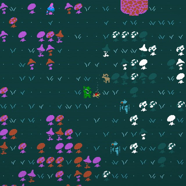 ptychomancer's tweet image. New followers: you may want to check out the weird game we&apos;re making, Caves of Qud

It&apos;s a far-future, sci-fantasy RPG that&apos;s heavy on language, simulation, &amp;amp; sentient plants. The tagline is &quot;Chisel through a layer cake of thousand-year-old civilizations.&quot;
cavesofqud.com