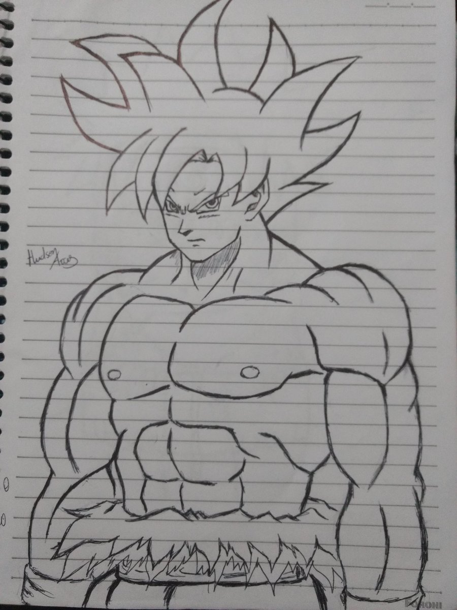 Desenho do Goku Dragon Ball a Lápis