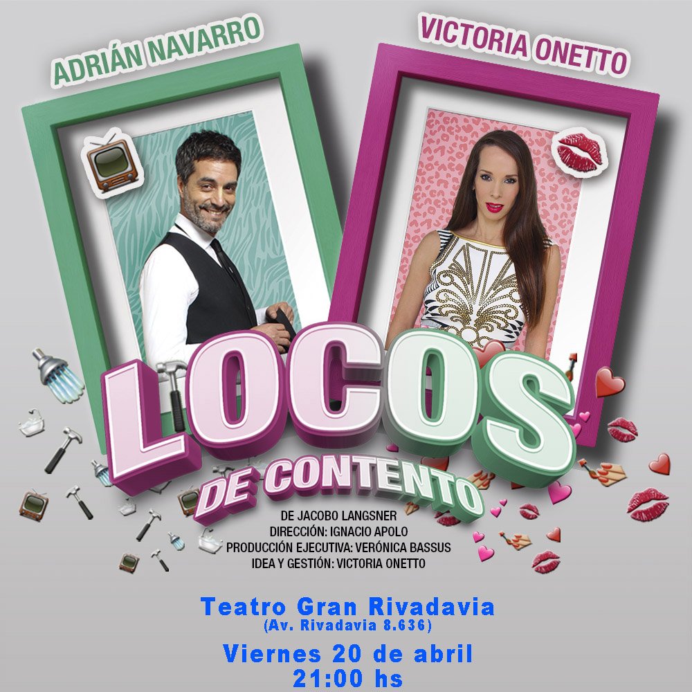 ENTRADAS POR FULL-TICKET
Teatro Gran Rivadavia
(Av, Rivadavia 8.636)
Viernes 20 de abril 
21:00 hs