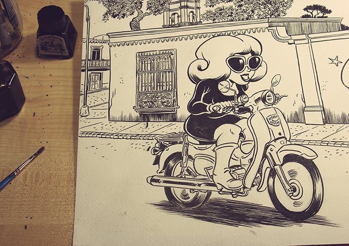 mgomezburns's tweet photo. Mi ilustración para WORLD OF CUB, celebrando el 60 aniversario del Supercub de Honda y los 100 millones de Supercub.
#Make_Honda #スーパーカブ #World_of_Cub
https://t.co/Q1Bez3p3LC https://t.co/Etx37TKf8j