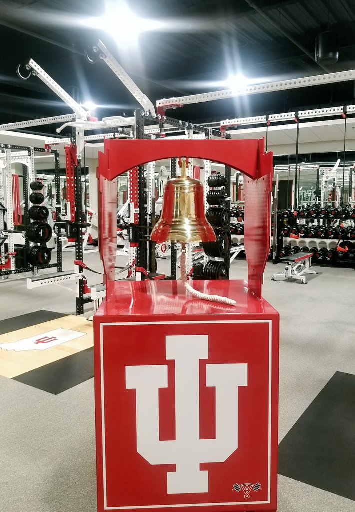 ClifMarshall's tweet photo. When an @IndianaMBB player breaks a personal record in the weight-room this off-season, we #DingThatBell. https://t.co/JZ554VYWWQ