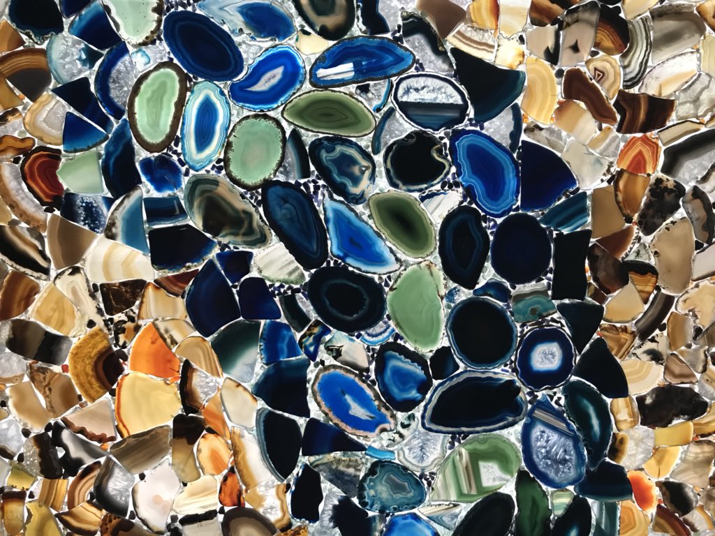 mmhohenstein's tweet photo. New art #Stone seriously, 100% stone. “Where the River Bends.” #art #agate #artist https://t.co/ByN6zFDi5H