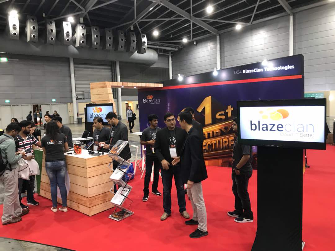 blazeclan_hq's tweet photo. We are at booth D4 in the #AWSSummitSG, visit us to discuss new possibilities in cloud. Get a one-on-one session to know how we can provide the best solution for your #cloud needs. #AWS #CloudComputing @dkagliwal @noorav @iyashacharya @AWSCloudSEAsia @awscloud https://t.co/pBkVOLJyQ6