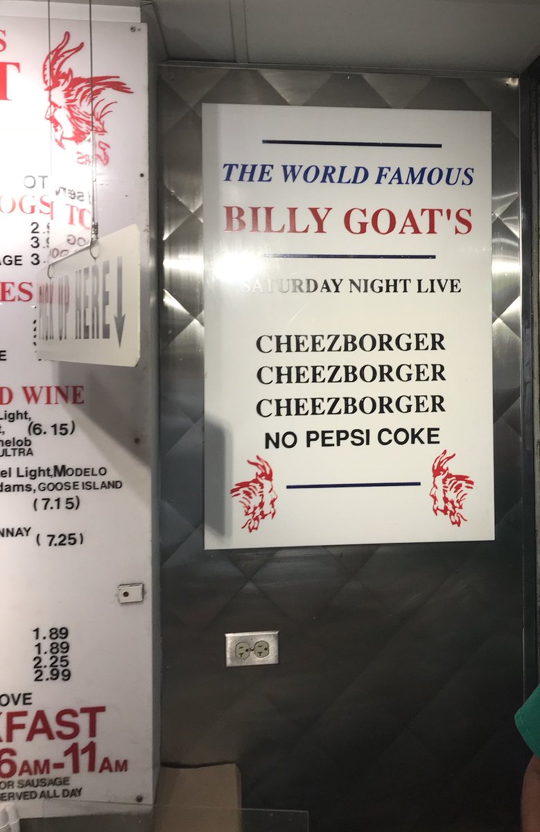 RobNeitzke's tweet image. Only one good reason to fly United through O’hare... but reason enough.  Billy Goat’s Cheezborger with an Old Style beer