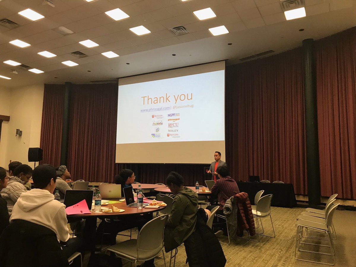 phroogal's tweet photo. Thank you @moneytalk1 @RutgersU @NextGenPF @OfficialNJCFE @navicorePR for RU Financially Fit on #RTFW18 tonight. @JasonVitug https://t.co/M4TfkZMK25