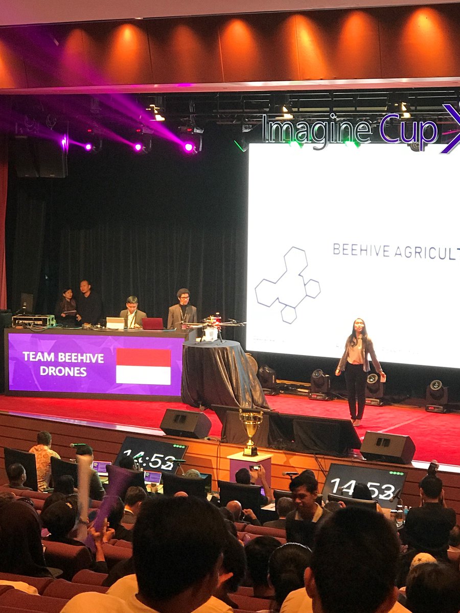 Team Beehive Drones from #Indonesia kicks off the 2018 #ImagineCup APAC Regional Finals <a href="/MicrosoftID/">Microsoft Indonesia</a>  <a href="/MSFTImagine/">Microsoft Imagine Cup</a> Watch it live on facebook - web.facebook.com/MicrosoftMalay…
