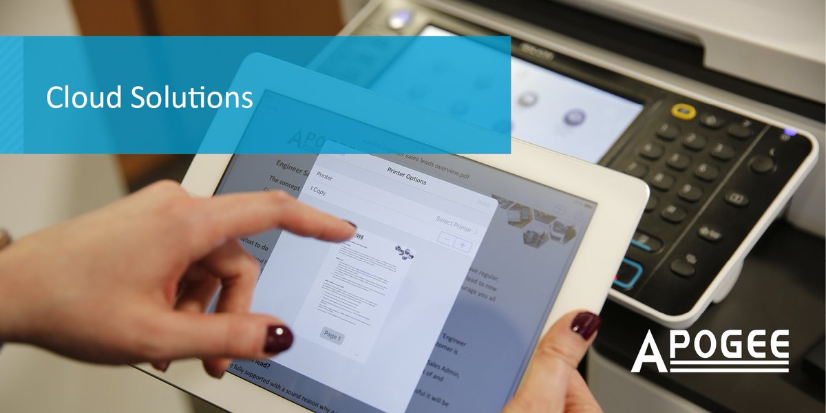 Considering over 70% of the UK now owns a smartphone, it is important your Managed Service accommodates the advances in mobile and Cloud Printer technology. apogeecorp.com/technology/clo…