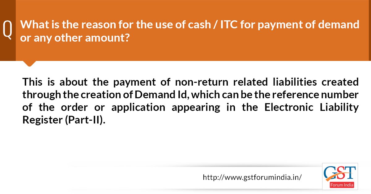 gst_discussion's tweet image. Make use of Cash/ ITC for Payment of Demand.
To know more faqs here: bit.ly/2B8vGda
#gst #itc #gstfaqs