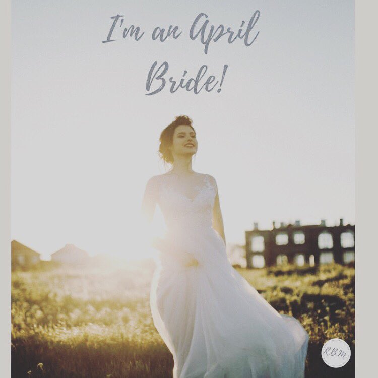 rusticbymarney's tweet photo. Who’s getting #married this month? 👰🏻 #bridetobe #aprilbride https://t.co/HXUqJ7OBVE