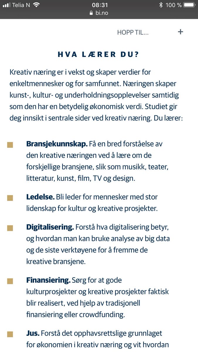 abgran's tweet photo. Vi lanserer nytt bachelorprogram til høsten: Creative Industries Management @cim_bi Det blir nye bransjefag og mer fokus på digitalisering og entreprenørskap. Link for å søke: https://t.co/Nz2KKRaVYc https://t.co/EjsT9lOzM7