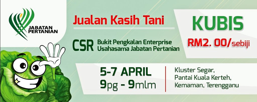 JHarizan's tweet photo. JUALAN KASIH TANI
KUBIS RM2.00/sebiji

@shaberyc
@tajuddinabdulrahman
@ismailbakar60
@MY1DOA
@moaMalaysia
#ourfoodourfuture
#PertanianHEBAT
#kubis2ringgit https://t.co/FZJqnetmyp