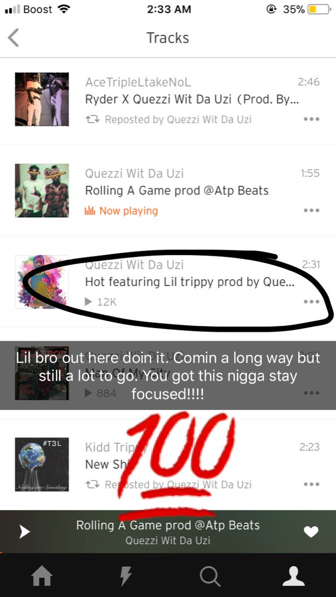KiddTrippyKt's tweet photo. I see a come up on the uprise.๐ค๐
#T3L #HoggBabies @Quezziwitdauzi https://t.co/APZlSYfxRf