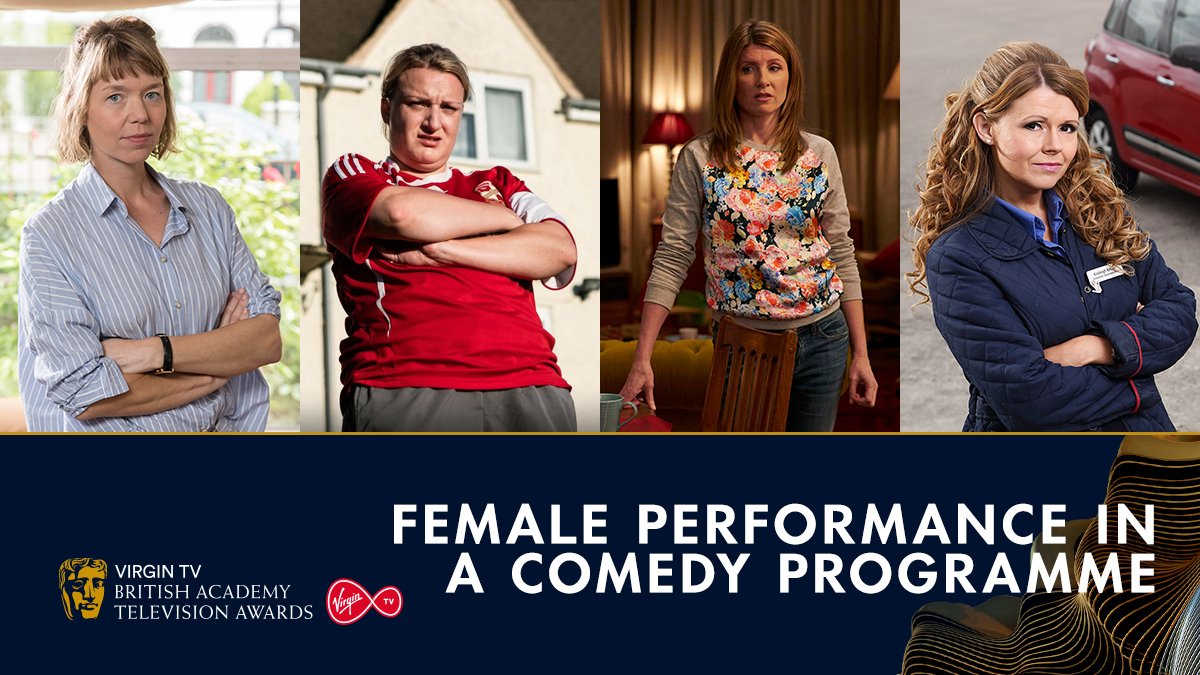 BAFTA's tweet photo. Nominated for Female Performance in a Comedy Programme
Anna Maxwell Martin - Motherland
Daisy May Cooper - This Country
Sharon Horgan – Catastrophe
Sian Gibson - Peter Kay’s Car Share
#BAFTATV https://t.co/da1dsMlrzh