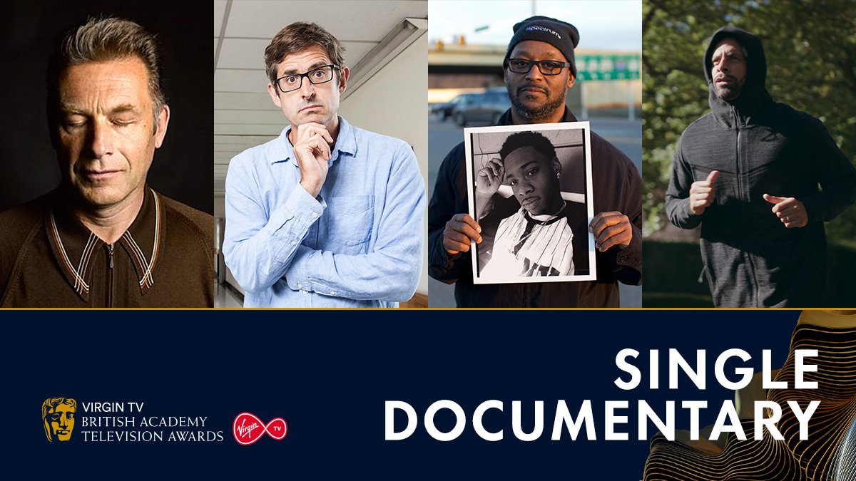 BAFTA's tweet photo. Nominated for Single Documentary
Chris Packham: Asperger’s and Me
Louis Theroux, Talking to Anorexia
One Deadly Weekend in America
Rio Ferdinand: Being Mum and Dad 
#BAFTATV https://t.co/d52WrvGH0b
