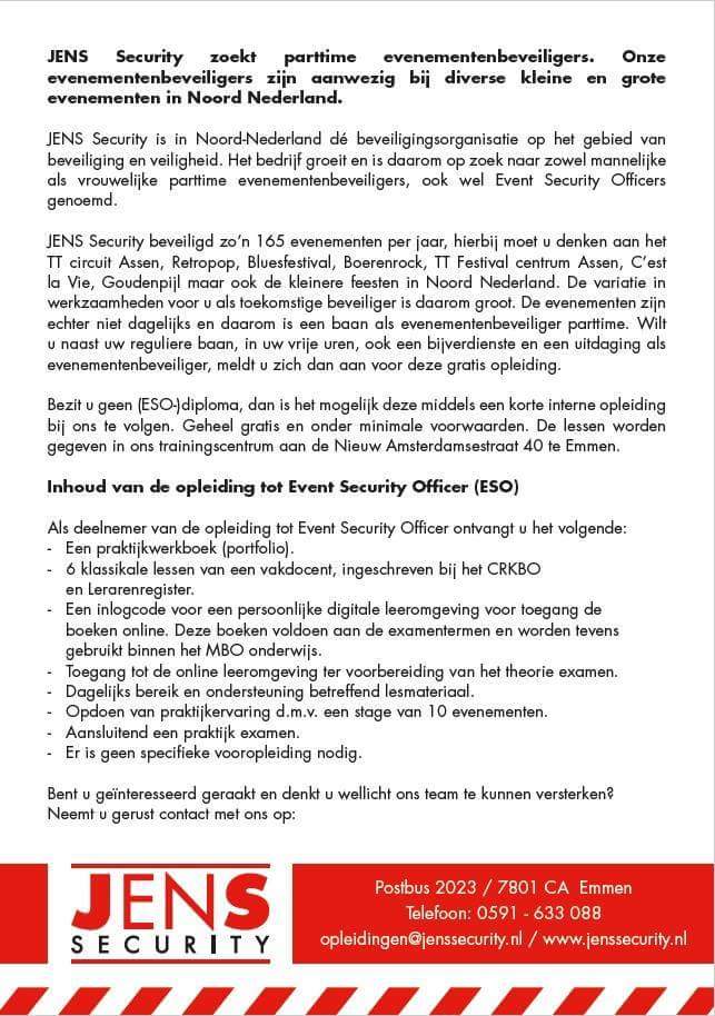 JenSSecurity's tweet photo. 11 april is er een informatie bijeenkomst over de ESO opleiding welke bij ons te volgen is. Wil je hier graag meer informatie over, lijkt het je interessant of vraag je je af of jij geschikt bent? Kom dan vrijblijvend langs tussen 17:00 - 19:00 uur :) https://t.co/CXtCptfzv3