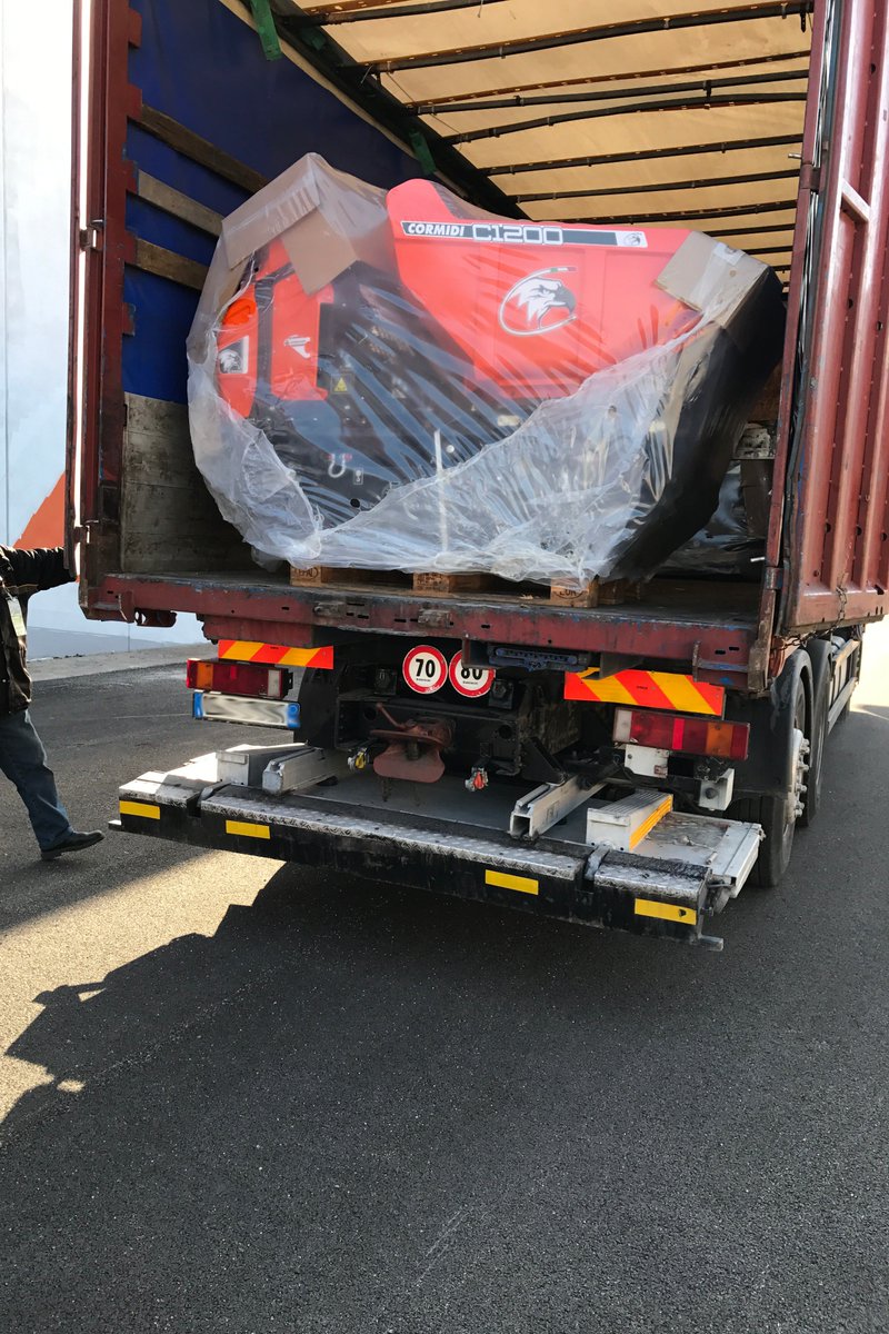 E un 'altro carico di Cormidi C1200 RIX è partito!🚛 Fate le brave!👋

And another load of Cormidi C1200 RIX has left! Be good machines
