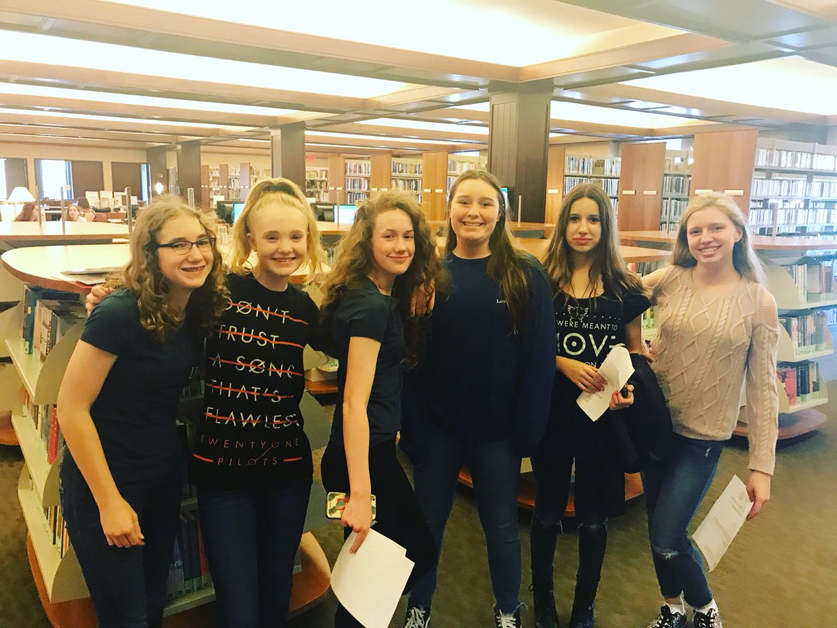 The Colleyville @LionsHeartOrg Chapter went through the @ColleyvilleLib training tonight! They are ready to take their test and begin serving #TeenLeadership #girlpower #thebookwasbetter