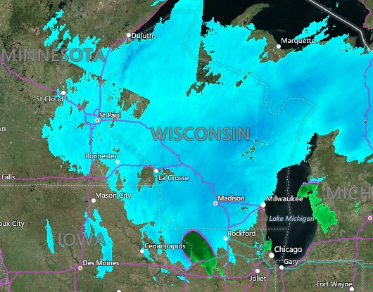 breakingweather's tweet photo. As much as 8 - 11" of #snow has fallen across northeastern Wisconsin since Tuesday morning. Snow will gradually wind down into Wednesday AM: https://t.co/ou55IoIUlA https://t.co/TT3kPDWUvC