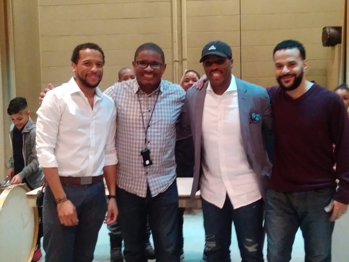 Thank you to Mr Mike, our band instructor,Mr Brent White and his colleagues for coming to Locke to give back to our youth. #seasonedartist #worldtravelers #PHLed #CommunitySchoolsPHL