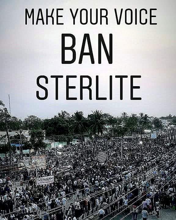 PraveenCruz's tweet photo. #BanSterliteSaveThoothukudi #talksterlite #savethoothukudi spread awareness #BanSterlite @AnilAgarwal_Ved https://t.co/k9cGUjOW1K