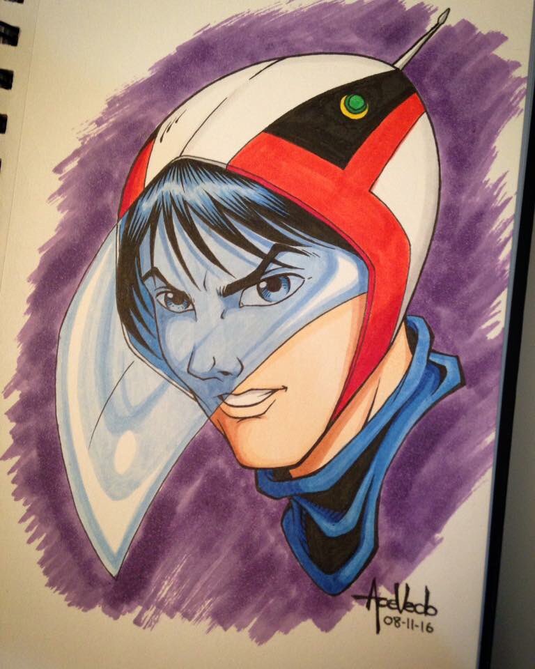 ReyAcevedoArt's tweet photo. Busy as heck inking comic pages so here’s one from the archives. #gforce #battleoftheplanets #gatchaman #mark #pencildrawing #cartoons #80stoon #1980s #sketch_daily #illustration #drawing #sketchartist #copicart #comics #anime #copicmarkers #pencildrawing #reyacevedoart https://t.co/ds5snCHghA