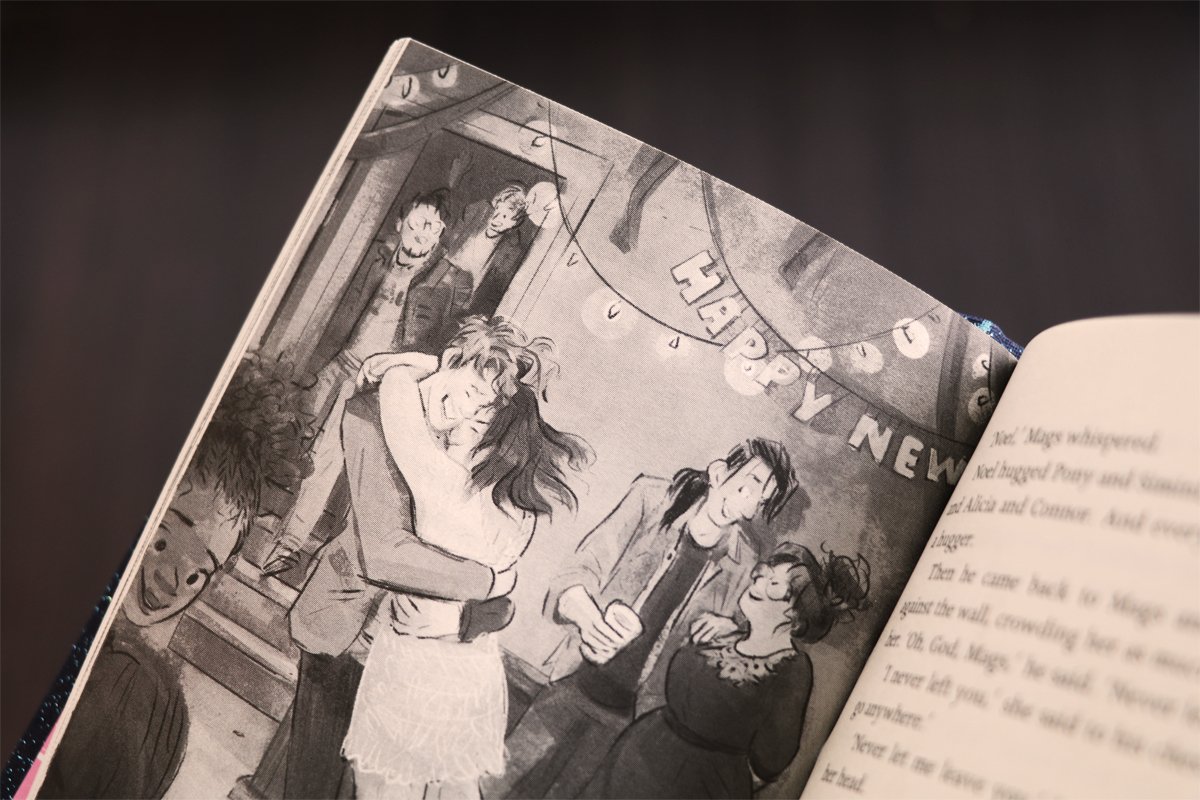 _FullyBooked's tweet image. From the author of Eleanor &amp;amp; Park and Fangirl comes two short, but definitely sweet, stories in one handy, shimmering hardcover.
In Midnights, Noel and Mags have been going to the same New Year&apos;s Eve party every year and fall in love a little more each time.