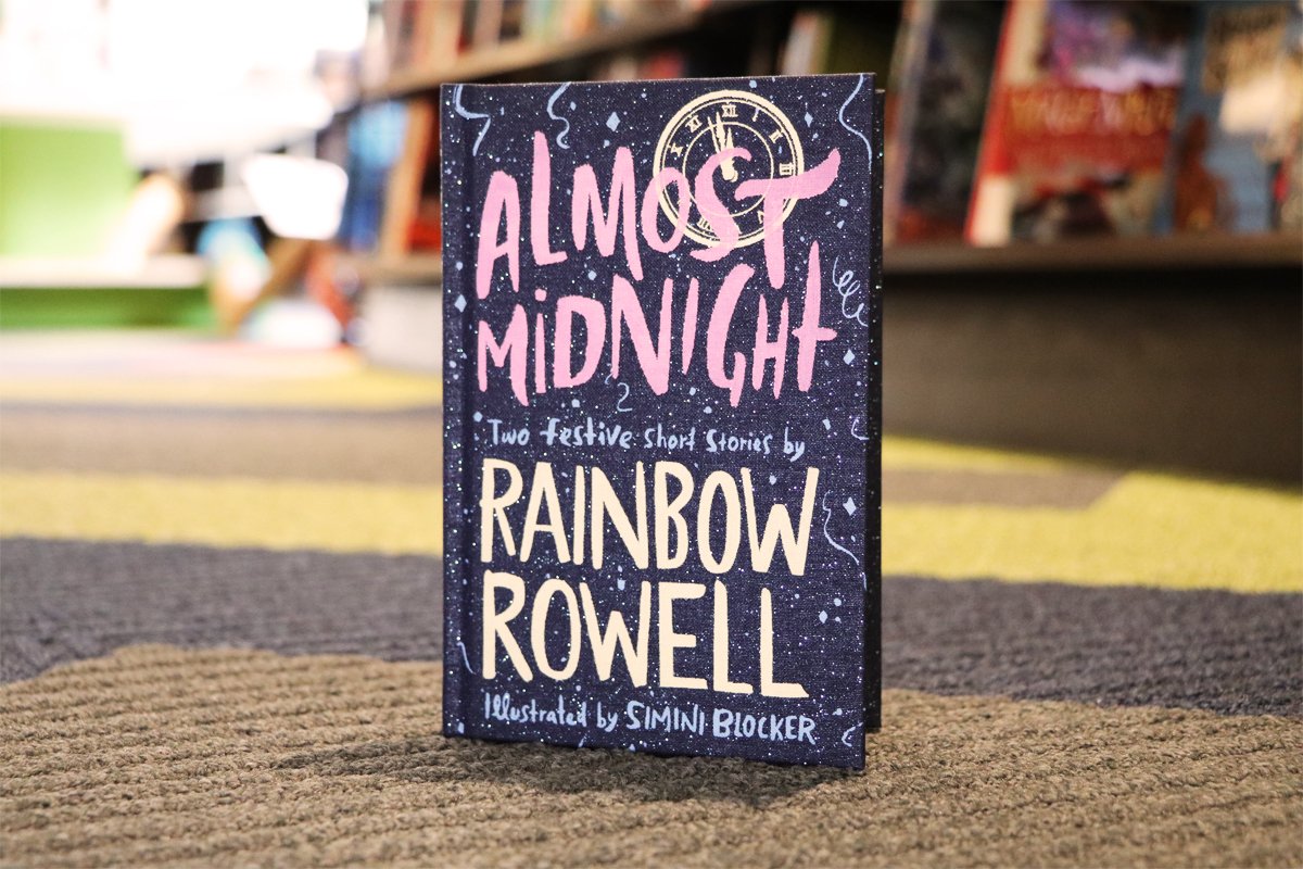 _FullyBooked's tweet image. From the author of Eleanor &amp;amp; Park and Fangirl comes two short, but definitely sweet, stories in one handy, shimmering hardcover.
In Midnights, Noel and Mags have been going to the same New Year&apos;s Eve party every year and fall in love a little more each time.