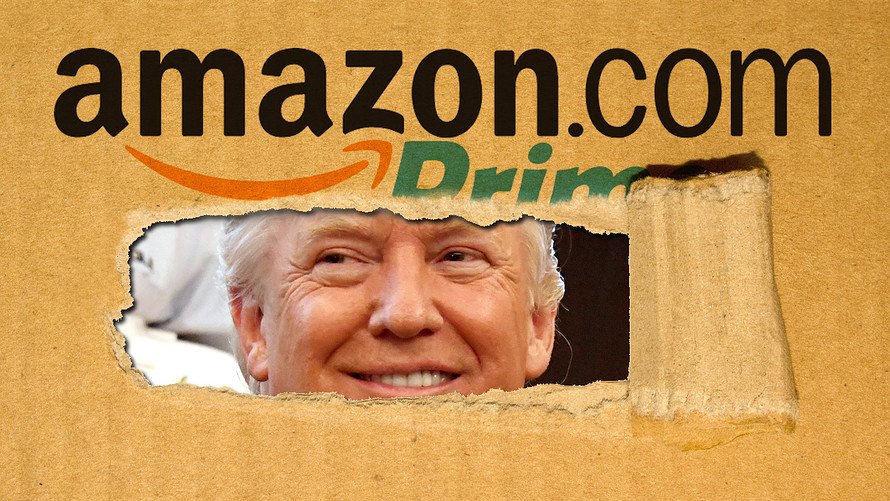 MarketWatch's tweet photo. Could Trump be sued for his Amazon tweets? https://t.co/Z91zJajkOh https://t.co/1fJvA52Med