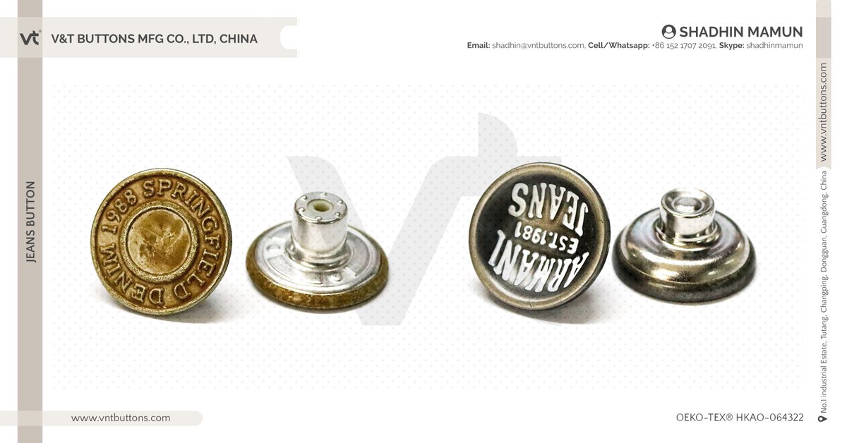 vntbuttons's tweet image. Here are our buttons for @springfieldmw and @giorgioarmani. What are you thinking about? Send your inquiry soon. 

#vntbuttons #metal #accessories #button #jeansbuttons #fashion #denimbutton #denimaccessories #armani #armanijeans #giorgioarmani #springfield #springfieldjeans