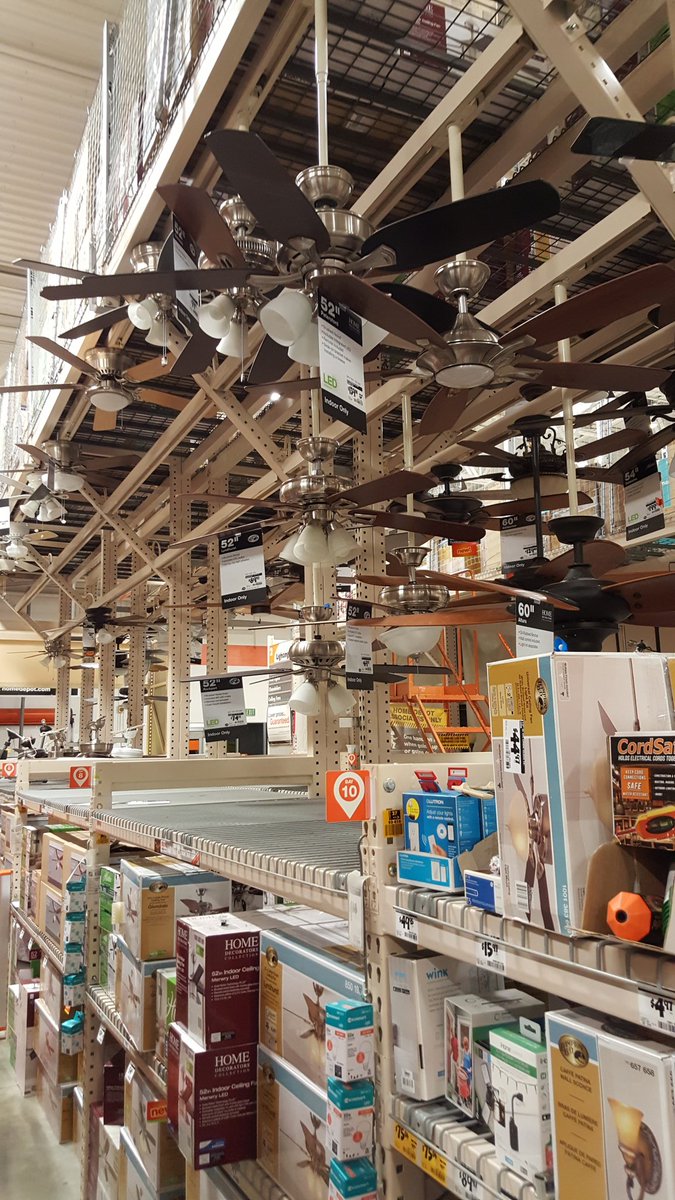 Ceiling fan Downrod reset under way at store #8924