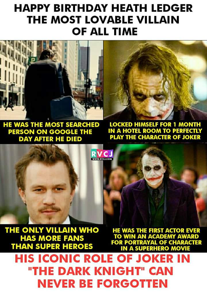Happy Birthday Heath Ledger 