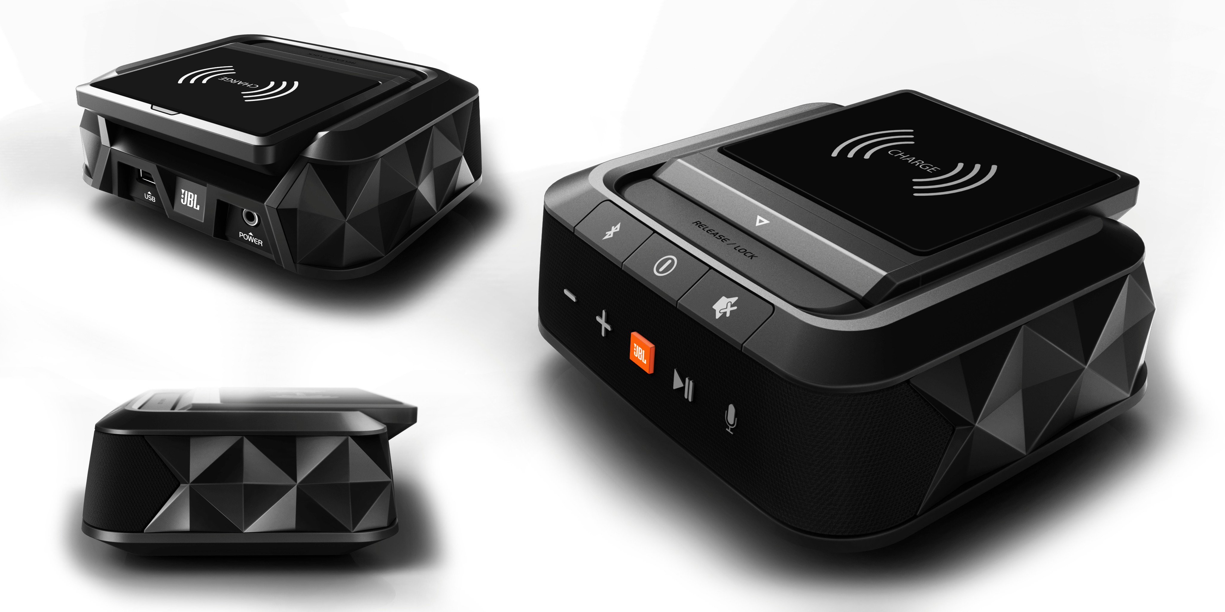 イヤホン ヘッドホン専門店 E イヤホン 本日解禁 Jblから車載用bluetoothスピーカーjbl Smartbaseの登場です スマートフォンを車のダッシュボードに固定して利用するワイヤレススピーカーです さらにqi規格ワイヤレス充電対応モデルでは 置く
