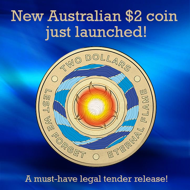 downies's tweet photo. Have you seen the new colour $2 yet?
This must-have Australian legal tender issue from the RAM is available now in uncirculated condition – don’t miss out!  https://t.co/CNAYg2aPOd https://t.co/1pzV79QyQ9