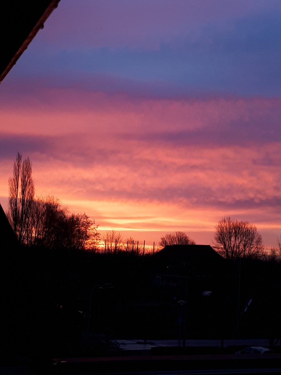 Wakker worden met deze prachtige lucht in Culemborg