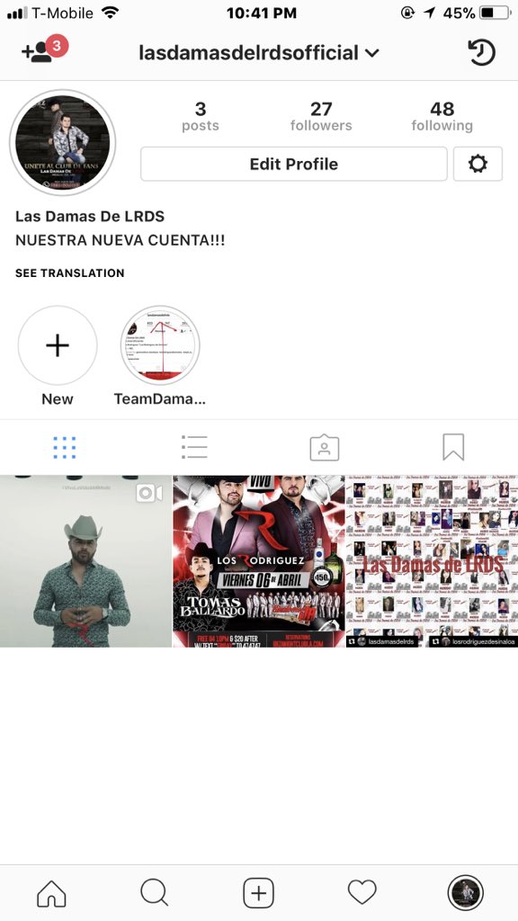 Holaaaaaa! Favor de seguir nuestra nueva pagina de instagram ya que perdimos el acceso de nuestra cuenta previa instagram.com/lasdamasdelrds…