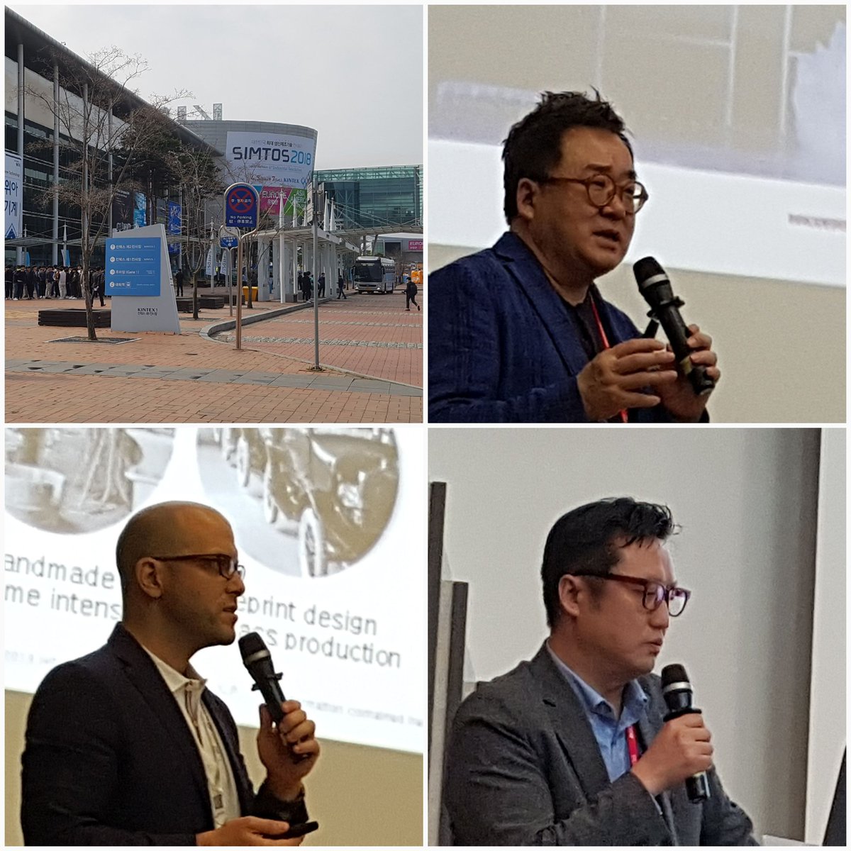 3dEast's tweet image. The 3 keynote speakers at the #3dprinting / #AdditiveManufacturing conference at the #SIMTOS2018 show today in #SouthKorea.