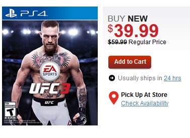 ufc 3 ps4 gamestop